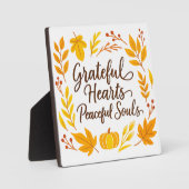 'Grateful Hearts, Peaceful Souls'  フォトプラーク (正面)