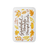 'Grateful Hearts, Peaceful Souls' Bath Mat バスマット (正面縦)