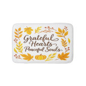 'Grateful Hearts, Peaceful Souls' Bath Mat バスマット (正面)