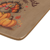 Grateful Hearts Thanksgiving Turkey カッティングボード (角)