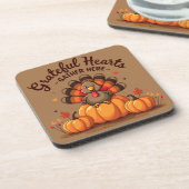 Grateful Hearts Thanksgiving Turkey コースター (左側)