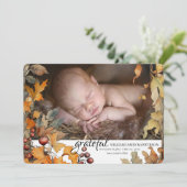 Grateful Photo Birth Announcement  案内状 (スタンド正面)