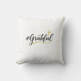 #grateful Pillow クッション