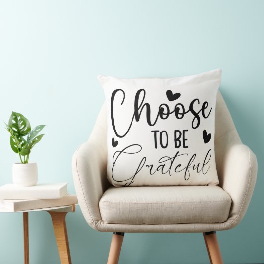 grateful quote クッション (椅子)