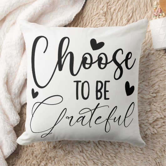 grateful quote クッション (ブランケット)