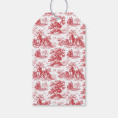 Grateful Red Serif Wedding Favor Tag ギフトタグ (裏面)