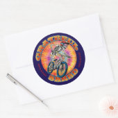 GRATEFUL SHRED ... "shred till we're dead" biking ラウンドシール (封筒)