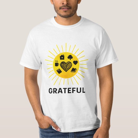Grateful Sunburst Thanksgiving Shirt Tシャツ (正面)