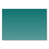 Grateful Teal Cursive Thank You Card テーブルナンバー (裏面)