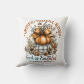 Grateful Thankful Blessed クッション (裏面)