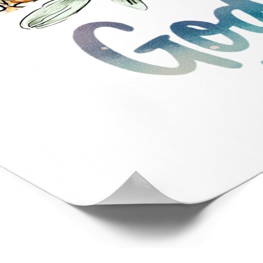 Grateful Thankful Blessed ポスター (角)