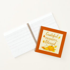 Grateful. Thankful. Blessed. — 水彩秋 ノートブック