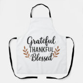 Grateful, Thankful, Blessed Apron エプロン (正面)
