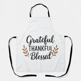 Grateful, Thankful, Blessed Apron エプロン