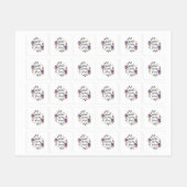 Grateful Thankful Blessed Floral ラベル (シート)