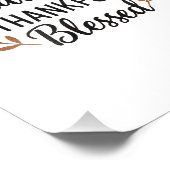 Grateful, Thankful, Blessed Poster フォトプリント (角)