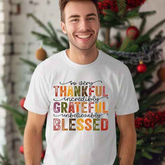 Grateful Thankful Blessed T-Shirt Tシャツ
