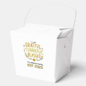 Grateful, Thankful, Blessed Typography Family name フェイバーボックス (正面)