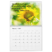 Gratitude  カレンダー (2月 2027)