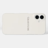 Gratitude – シンプルなタイポグラフィ Case-Mate iPhoneケース (裏面 (横))