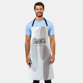 Gratitude and Appreciation Arabic Calligraphy art エプロン (着用した状態)