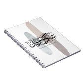 Gratitude and Appreciation Arabic Calligraphy art  ノートブック (右側)