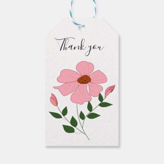 Gratitude Blossom" ギフトタグ (裏面)