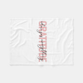 Gratitude Changes Everything Motivational Sitive M フリースブランケット (正面(横))