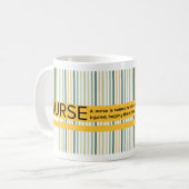 Gratitude for a Nurse コーヒーマグカップ (正面左)