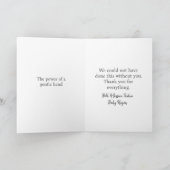 Gratitude for Your Guidance | Midwife New Baby  サンキューカード (内部)