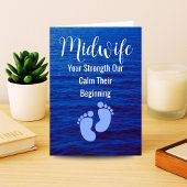 Gratitude for Your Guidance | Midwife New Baby  サンキューカード