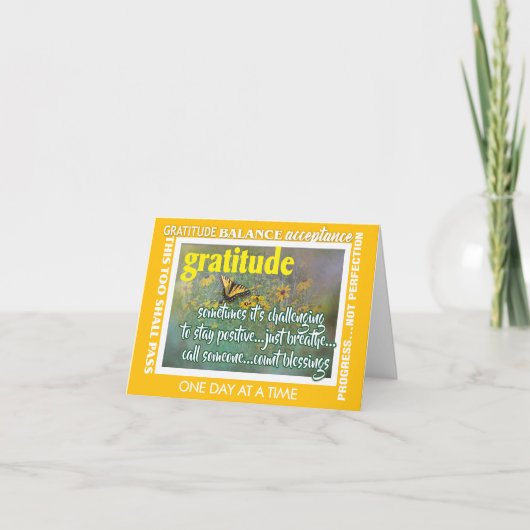 gratitude inspirational card26 サンキューカード (正面)