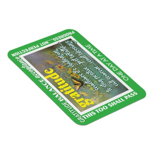 gratitude inspirational magnet マグネット (右側)