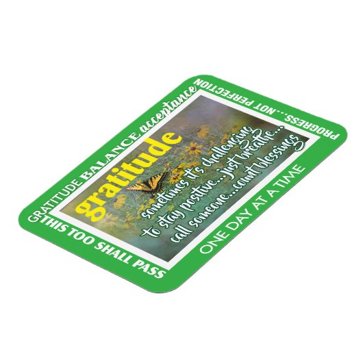 gratitude inspirational magnet マグネット (左側)