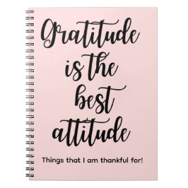 Gratitude is the best Attitude Pink Journal Book ノートブック