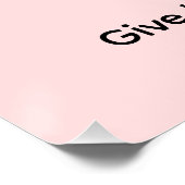 Gratitude is the best attitude Pink Wall Poster ポスター (コーナー)