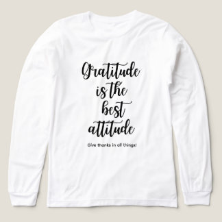 Gratitude Is the Best Attitude T-Shirt for Women トライブレンドTシャツ