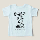gratitude is the best attitude Toddler t shirt (デザイン正面)