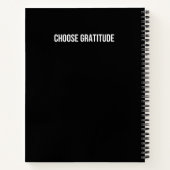 Gratitude Journal – Black & White Grateful Always ノートブック (裏面)