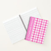 Gratitude Journal Houndstooth Pink and White ノートブック (内部)