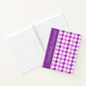 Gratitude Journal Houndstooth Purple and White ノートブック (内部)