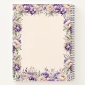 Gratitude journal lavender champagne florals ノートブック (裏面)