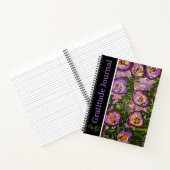 Gratitude Journal Personalized Abstract Flowers ノートブック (内部)