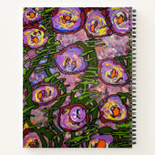Gratitude Journal Personalized Abstract Flowers ノートブック (裏面)