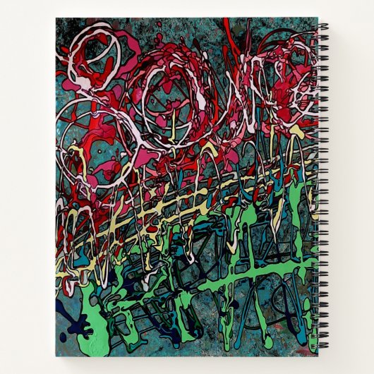 Gratitude Journal Personalized Graffiti Art ノートブック (裏面)