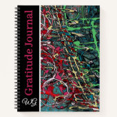 Gratitude Journal Personalized Graffiti Art ノートブック (正面)