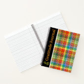 Gratitude Journal Personalized Orange Plaid ノートブック (内部)