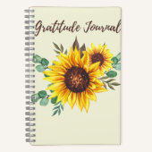 Gratitude Journal-Spiral Notebook ノートブック (正面)