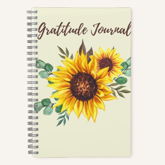 Gratitude Journal-Spiral Notebook ノートブック (正面)