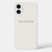 Gratitude – Minimal Typography  Case-Mate iPhoneケース (裏面)